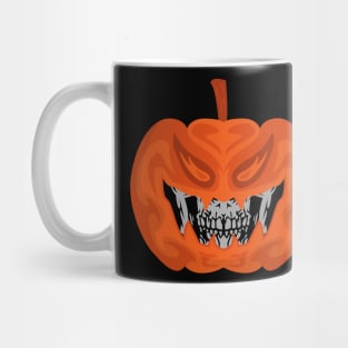 Halloween Pumpkin Skull Mug